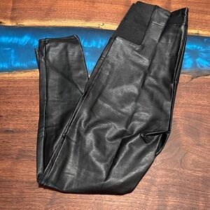 a new day Black Faux Leather Leggings